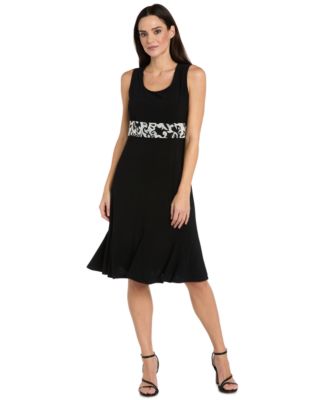 Petite 3/4-Length-Sleeve Jacket and Scoop Neck Dress, 2-Piece Set