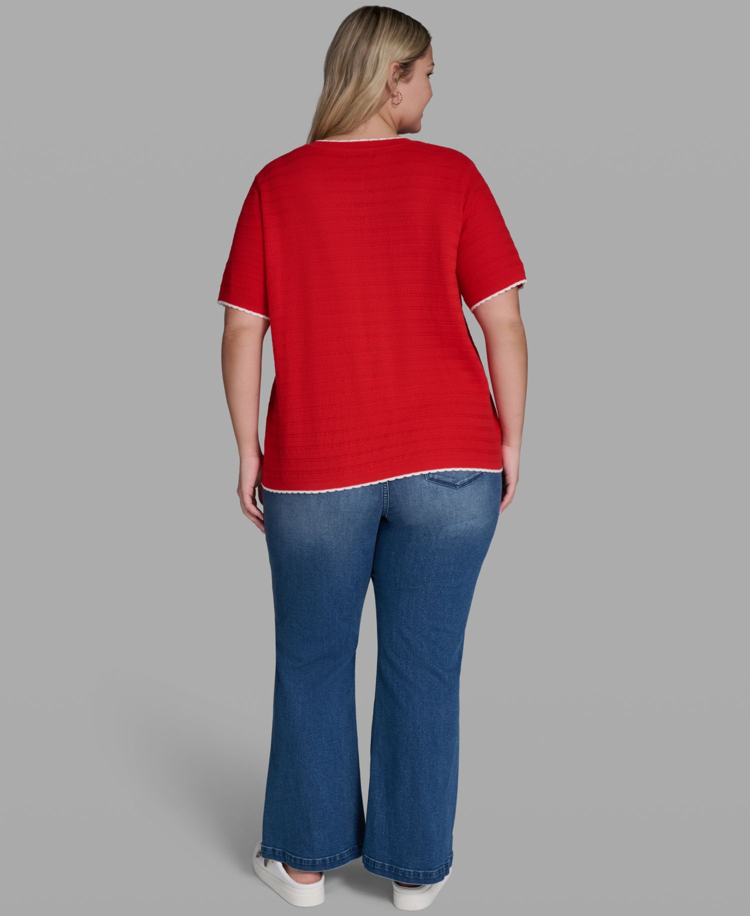 Plus Size Button-Front Sweater