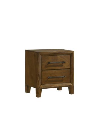 Ballard Wood 2-Drawer Nightstand in Walnut