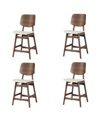 Oscar Wood Counter Chair (Set of 4)