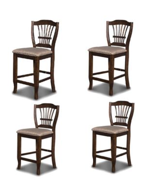 Bixby Wood Counter Chair in Espresso (Set of 4)