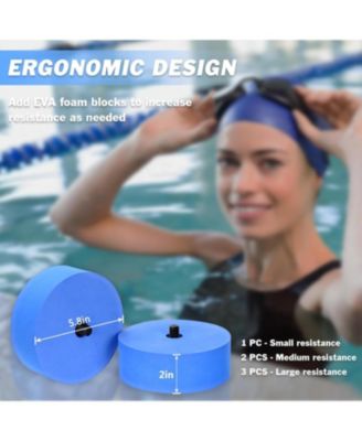 Aquatic Exercise Dumbbells Water Dumbbell Pool Resistance Aquatic Fitness Barbells High-Density EVA Foam Pool Weights Dumbbells