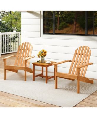 Classic Acacia Wood Adirondack Chair for Outdoor Seating