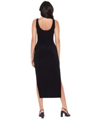 Women's Asymmetrical Neck Sleeveless Shaping Dress