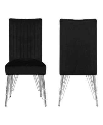 Ava Wood Upholstered Dining Chair(Set of 2)