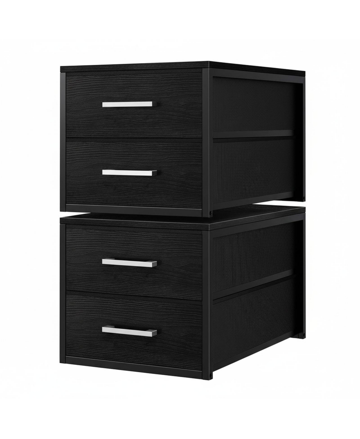 Yigii Stackable Storage Drawers Closet Organizers Fabric 2 Drawer Dresser Bedroom Packs Modern