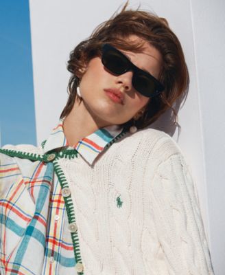 Women's Crewneck Buttoned Placket Cropped Cardigan