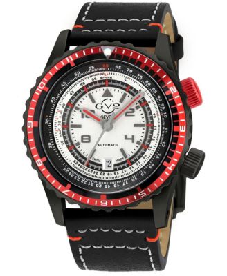 Men's Contasecondi Swiss Automatic Italian Leather Strap Watch