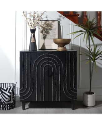 Modern Wood Storage Cabinet 30in Decorative Door Accent Sideboard For Bedroom Entryway