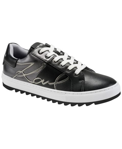 Мужские кроссовки KARL LAGERFELD PARIS Lace-Up, цвет: Чёрный / Металлический