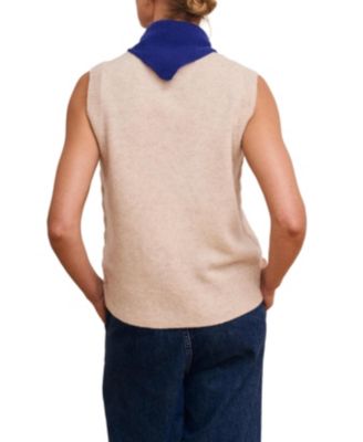 Women's Cable Detail Tank Sweaters