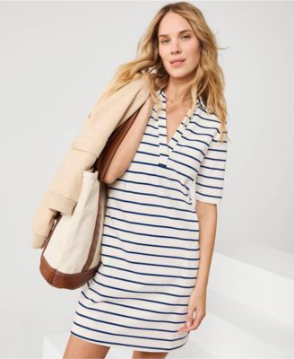 Women's Starfish Elbow Sleeve Polo Dress