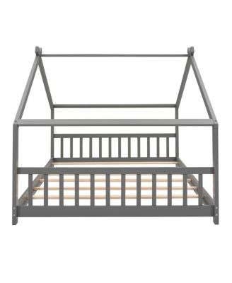 Full Size House Bed Wood Bed