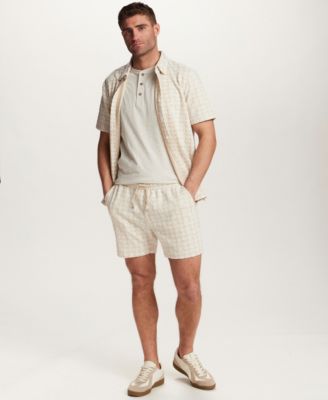 Men's Floral Jacquard Shorts