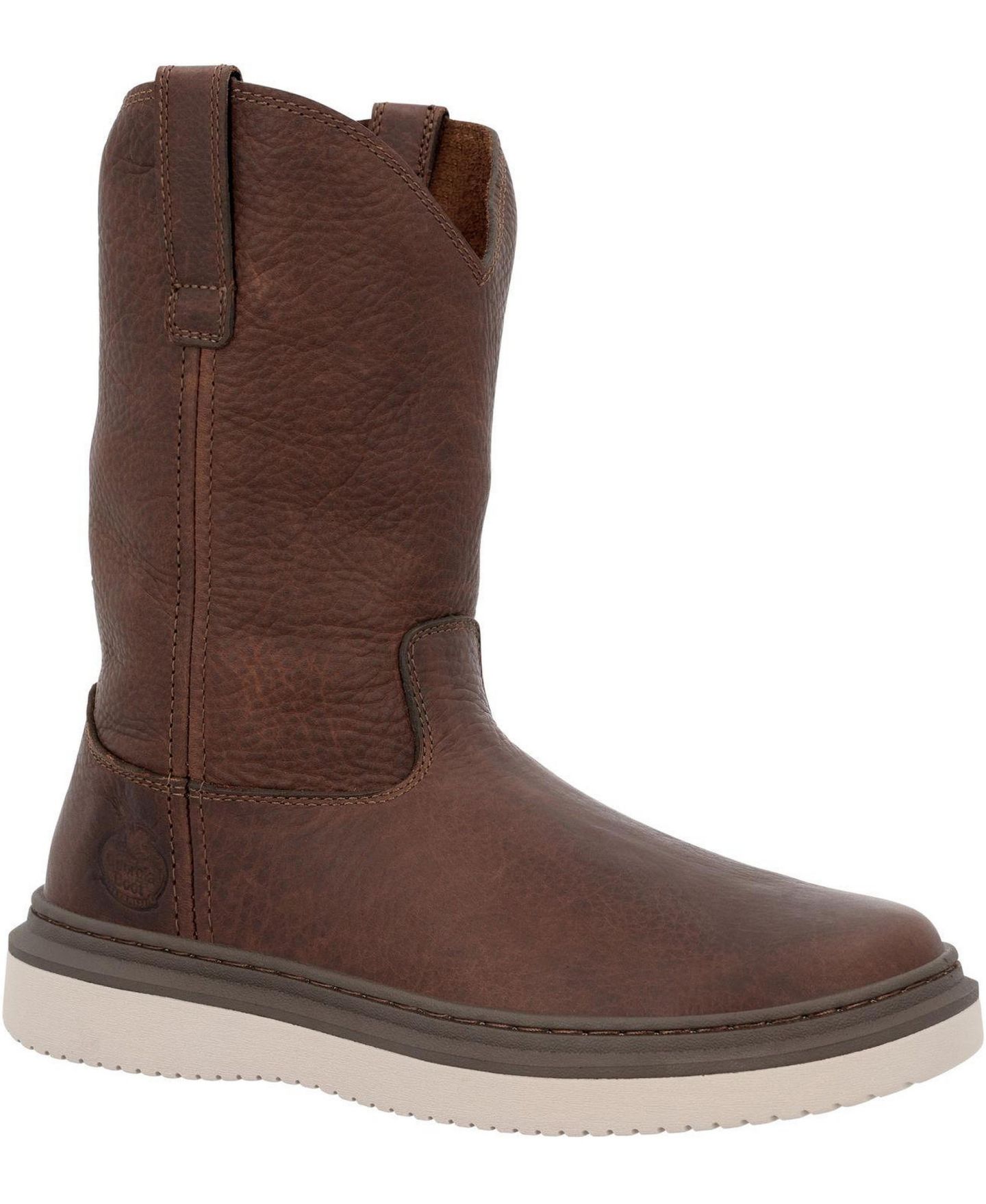 Мужские ботинки GEORGIA BOOT Wedge Superlyte 11" Pull-On Work Boot, цвет: Коричневый — фото 1