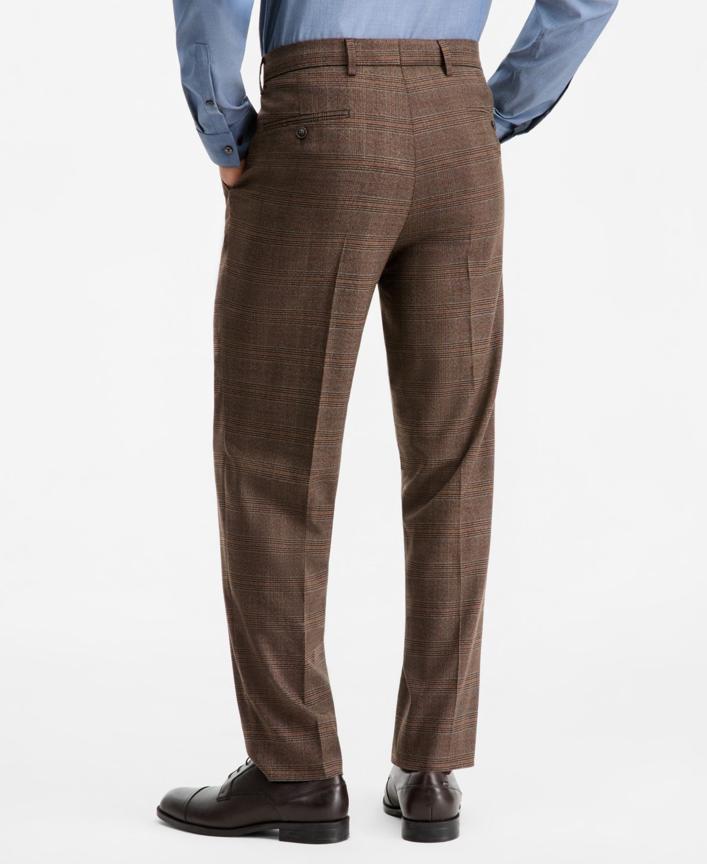Мужские комплекты Nautica Modern-Fit Stretch Fall 2-Piece Suit, цвет: Коричневый клетчатый — фото 8