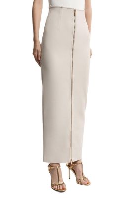 Women's Figure Form Zip Maxi Skirt