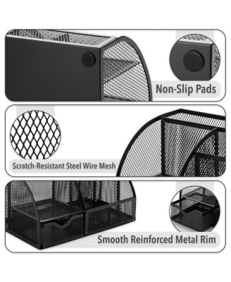 Mesh Desk Organizer Pen Pencil Holder