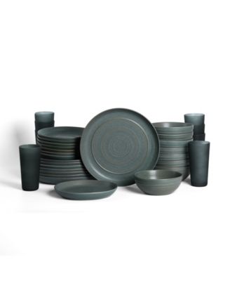 Elio 32-Pc. Dinnerware & Glassware Set, Service For 4