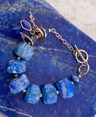 Azul Blue Lapis Chunky Link Bracelet