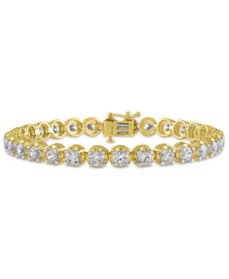IGI Certified Diamond Tennis Bracelet (10 ct. t.w.) in  14k Yellow Gold