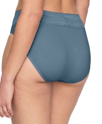 Women's No Pinching No Problems Dig-Free Comfort Waist with Lace Microfiber Hi-Cut 5109