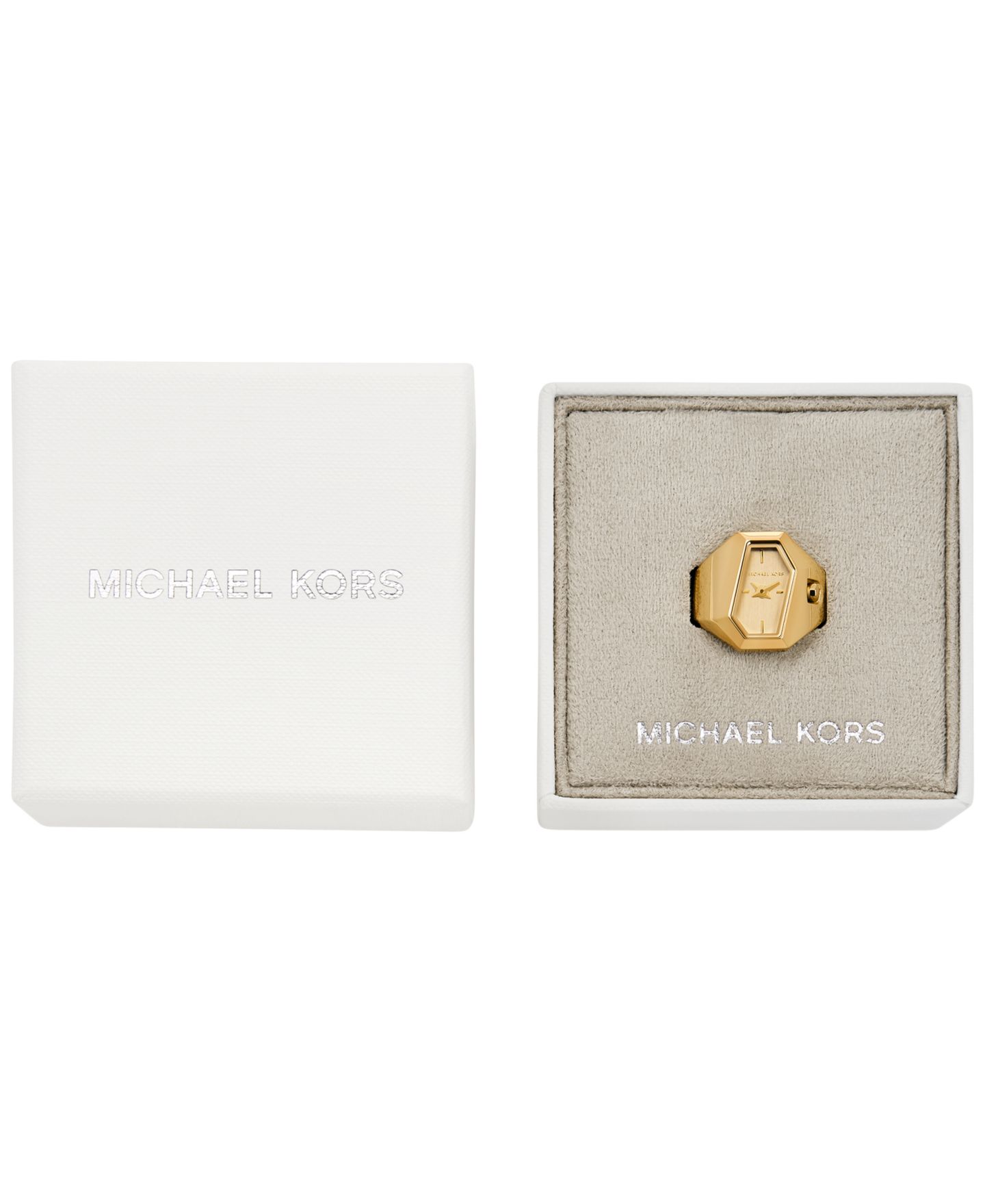 Женские часы Michael Kors Suri Quartz Two-Hand Gold Stainless Steel Ring Watch 22mm — фото 3
