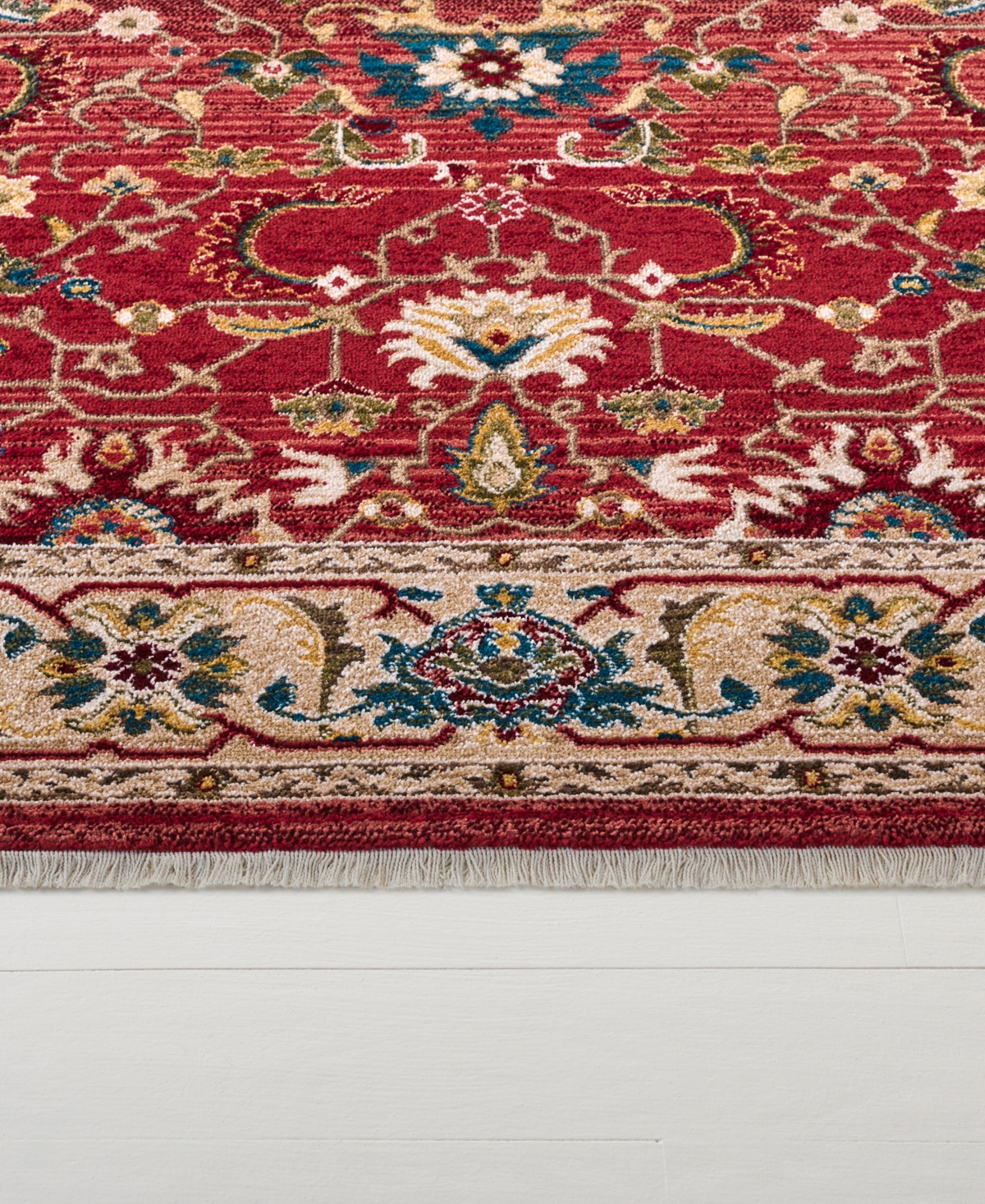 Lauren Ralph Lauren Ines LRL1293C Red and Beige 9' X 12' Area Rug