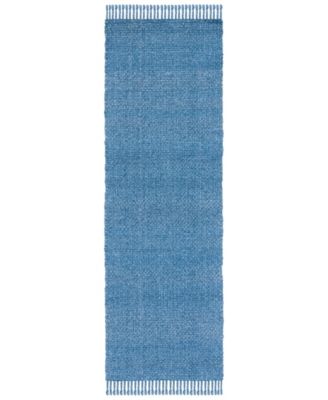 Amalie LRL6350A Blue 2'6" X 8' Runner Area Rug