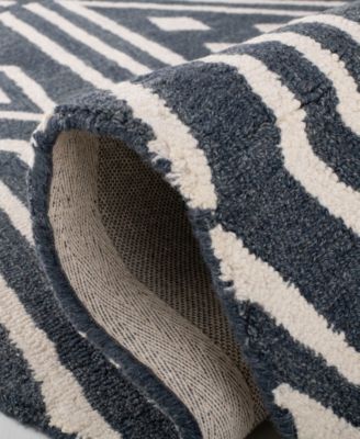 Imani Geometric LRL6609N Slate 2'3" X 8' Runner Area Rug