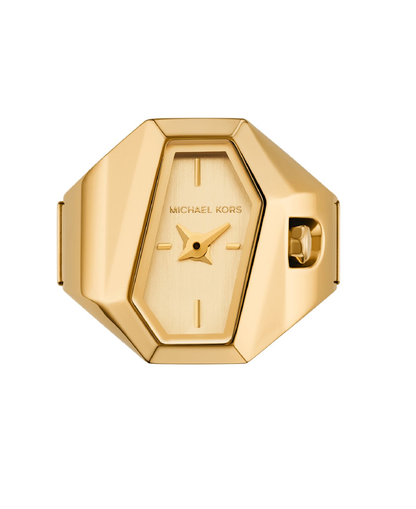 Женские часы Michael Kors Suri Quartz Two-Hand Gold Stainless Steel Ring Watch 22mm — фото 2