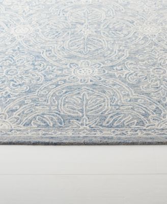 Etienne LRL6603M Blue and Ivory 8' X 10' Area Rug