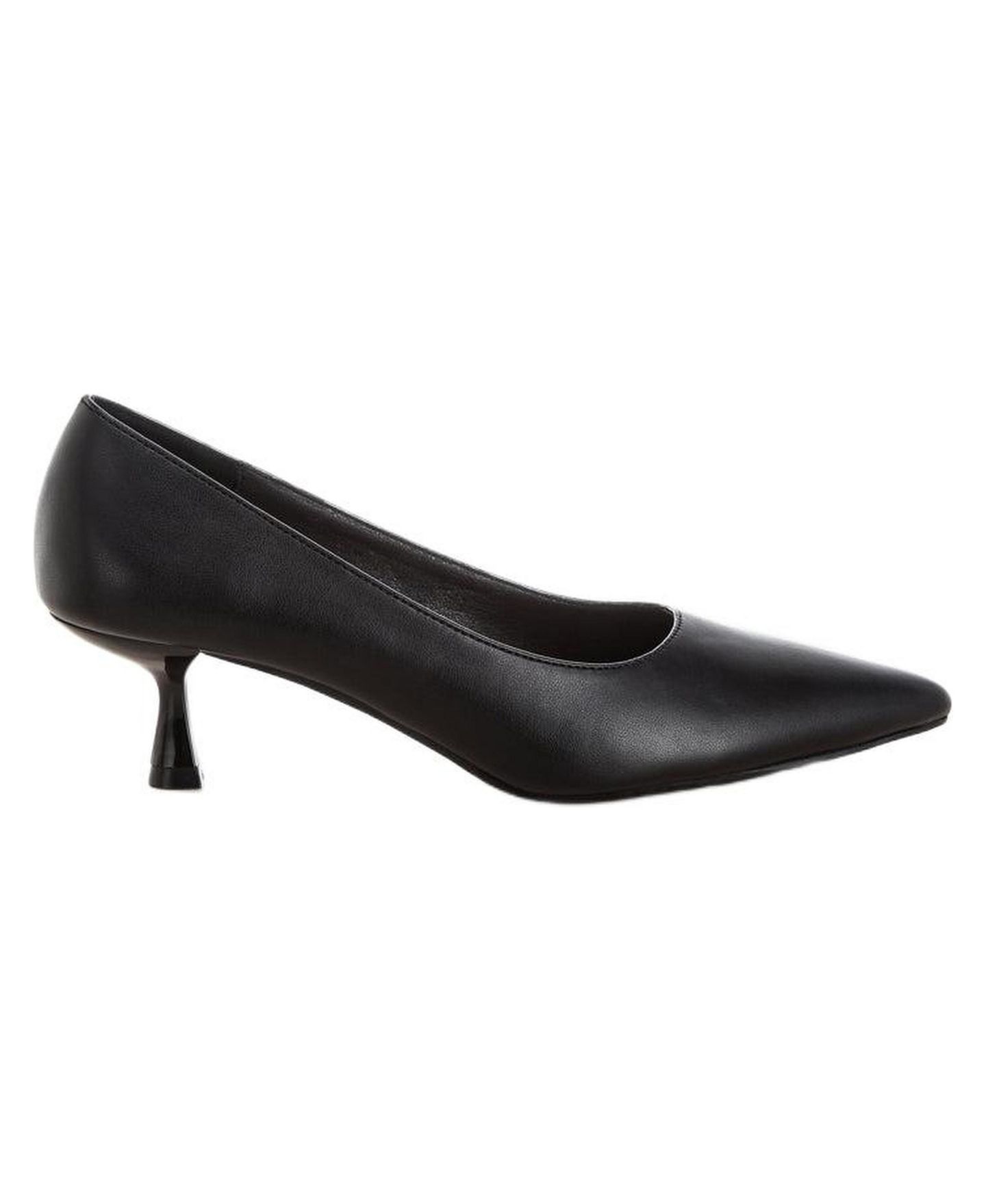 Женские туфли London Rag Blara Pointed Toe Pump Heels, цвет: Чёрная искусственная кожа — фото 2