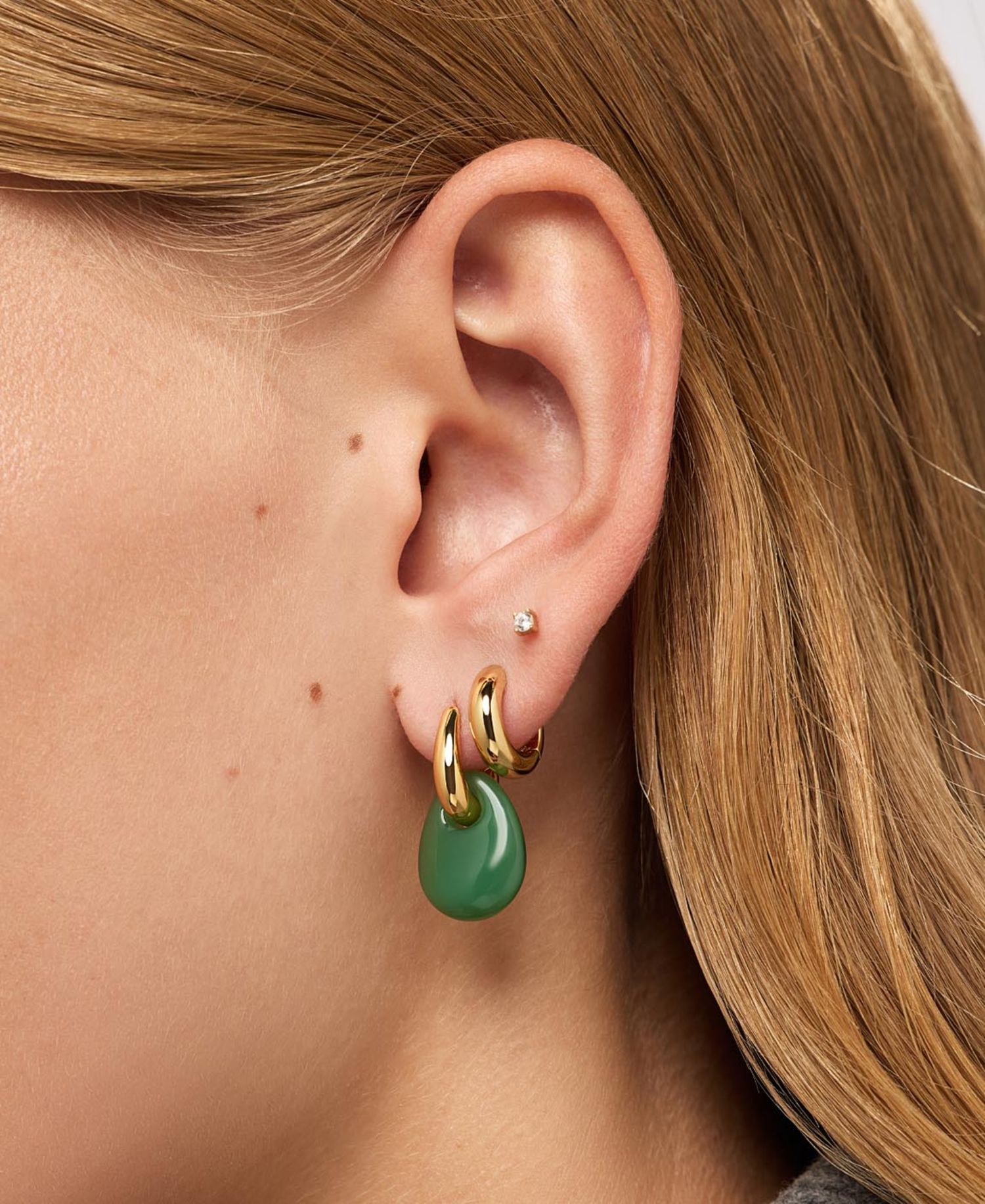 Kayla Gold-Plated Drop Earrings