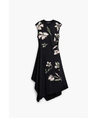 Women's Asymmetric floral dress