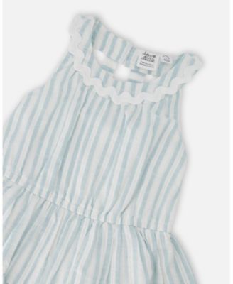 Little Girls Multi-Tiered Dress Stripes