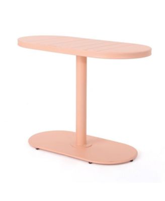 3-Piece Retro Modern Outdoor Bistro Set with Oval Table