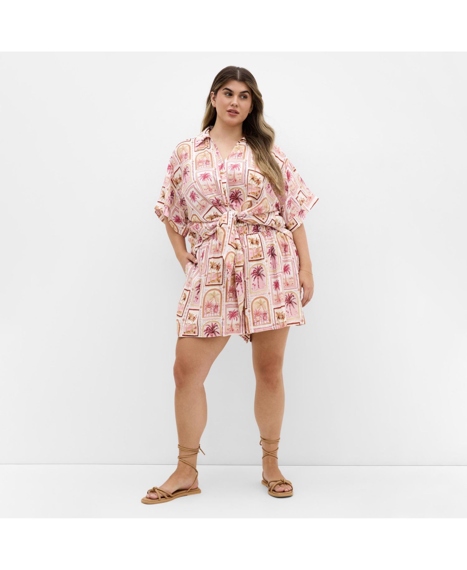 Women's Postcard Soiree Print Short