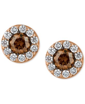 chocolate diamond earrings macy's