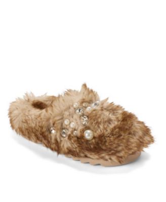 Women's Annabelle Pile Clog Slipper with Embellishment