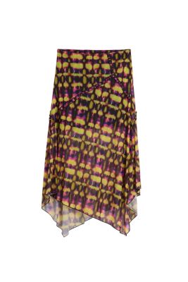 Women's Asymmetrical printed skirt