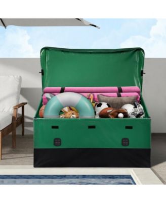 150 Gallon Waterproof PE Tarpaulin Outdoor Storage Box for Garden and Poolside