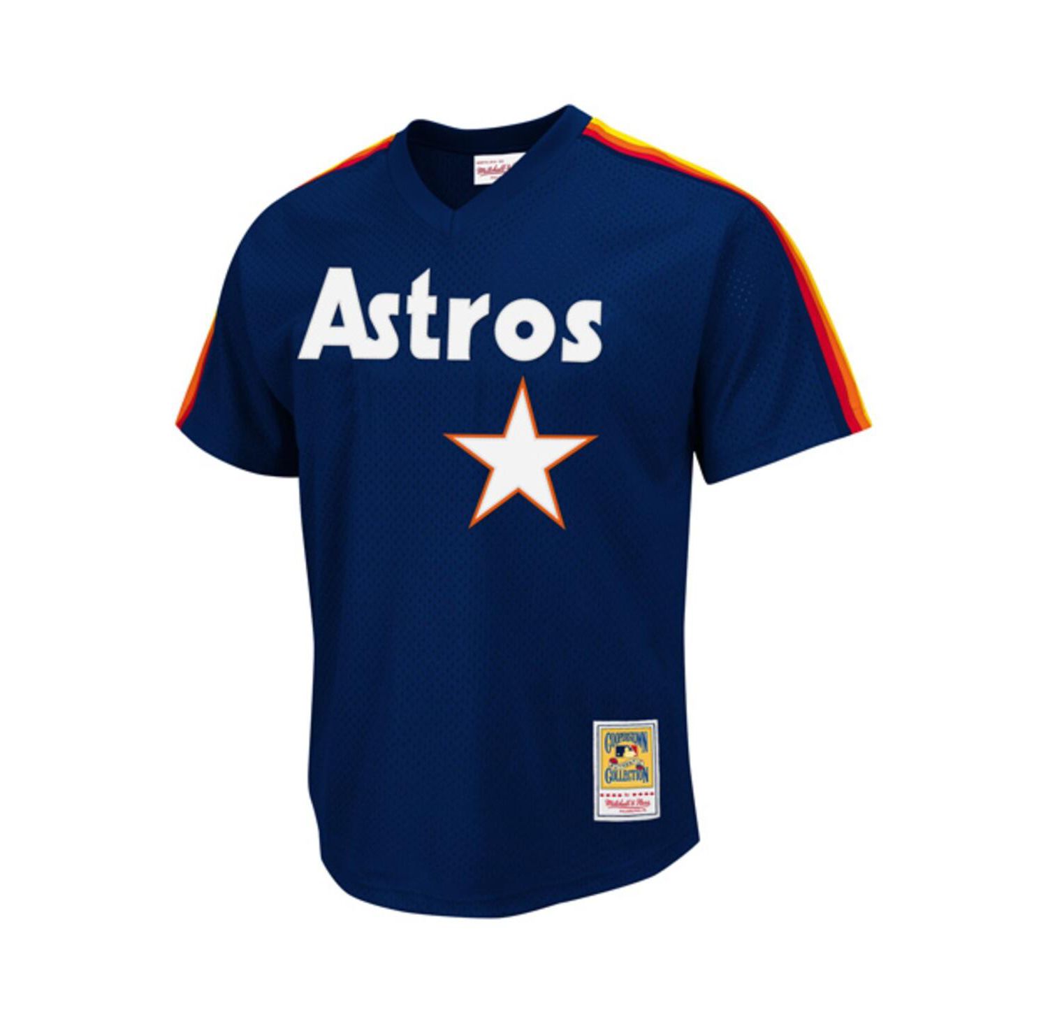 Men's Nolan Ryan Navy Houston Astros Authentic Batting Practice Jersey