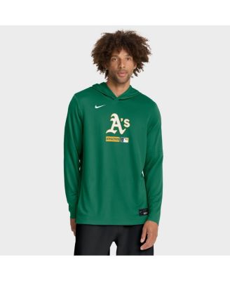 Men's Kelly Green Athletics Authentic Collection Dri-FIT Long Sleeve Hoodie