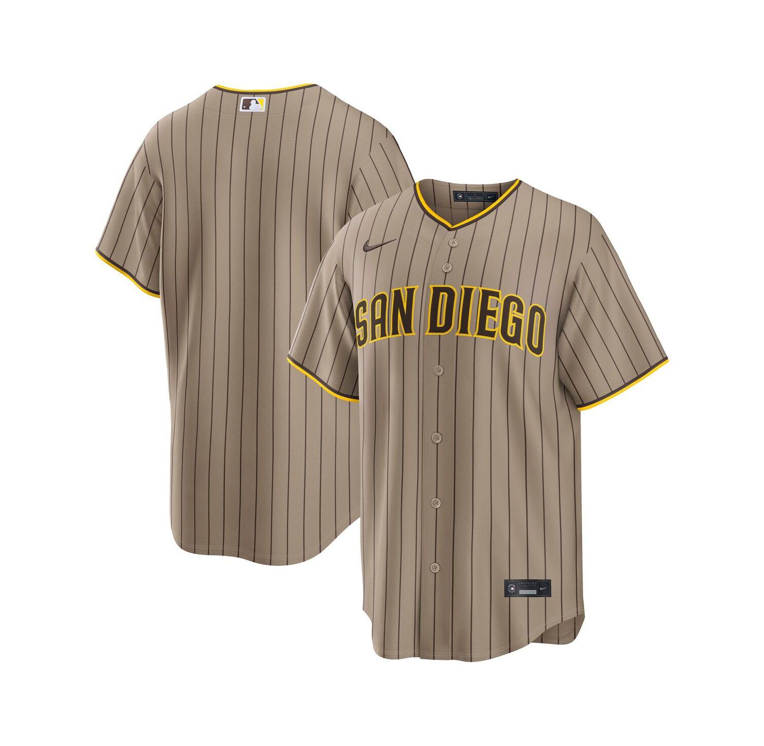 Men's Sand San Diego Padres Alternate Replica Jersey