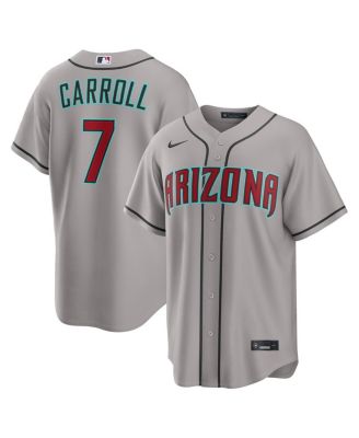 Men's Corbin Carroll Gray Arizona Diamondbacks Road Replica Jersey
