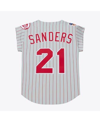 Men's Deion Sanders Gray Cincinnati Reds 1997 Authentic Jersey