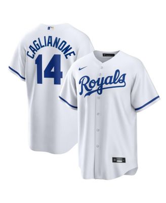 Men's Jac Caglianone White Kansas City Royals Home Replica Jersey