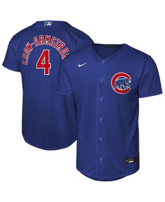 Big Boys and Girls Pete Crow-Armstrong Rush Blue Chicago Cubs Alternate Replica Jersey