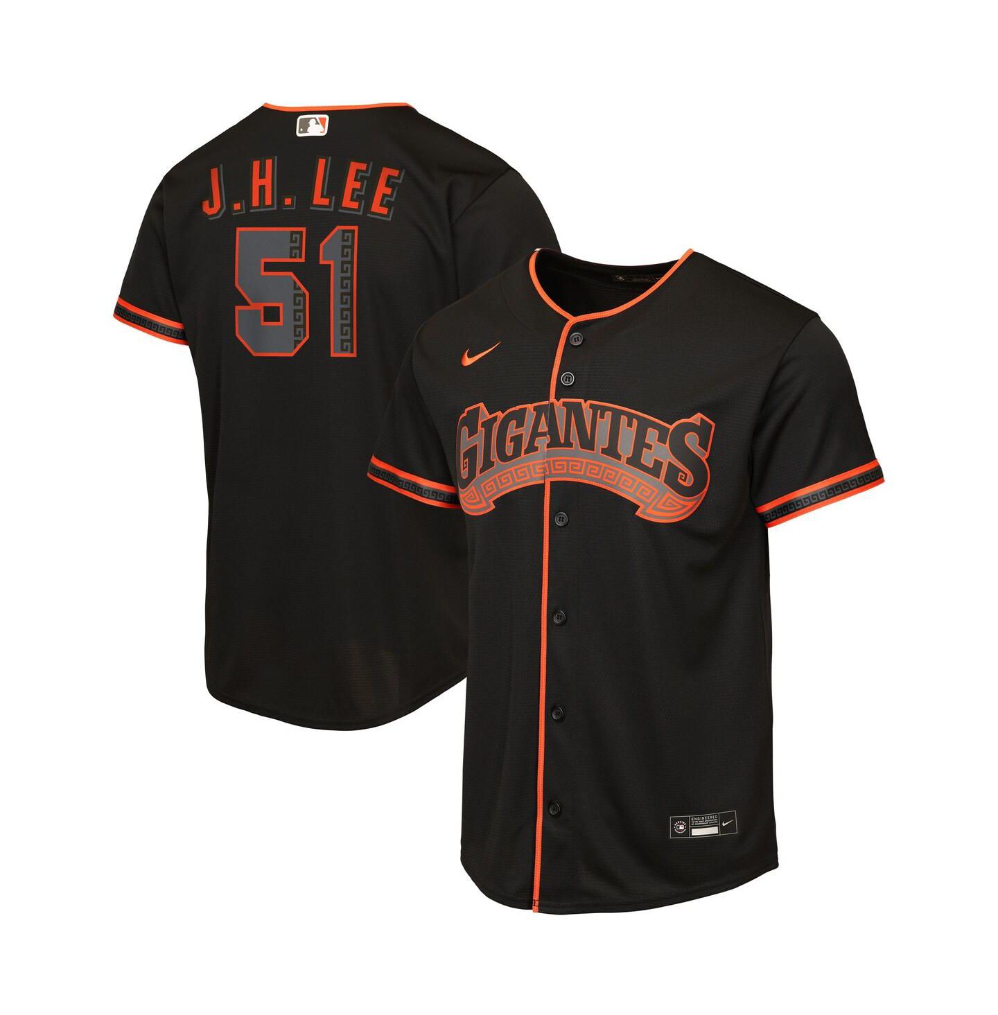 Детское джерси Nike Jung Hoo Lee San Francisco Giants Alternate 2 Replica, Black — фото 1